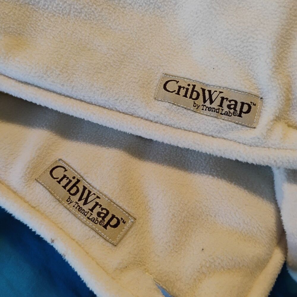 Trend Lab Crib Wrap 2 Side Rail Covers